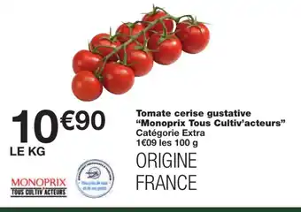 Monoprix Tomate cerise gustative offre