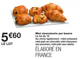 Monoprix Mini viennoiserie pur beurre offre
