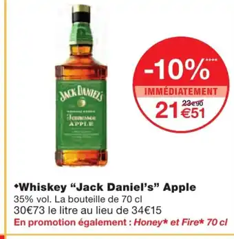 Whiskey "jack daniel's" apple