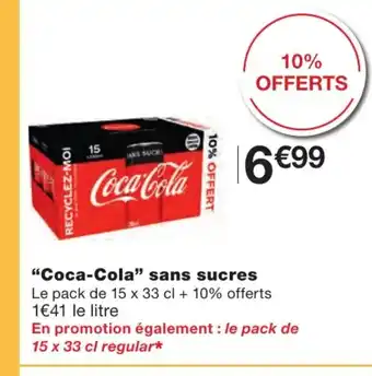 "Coca-cola" sans sucres