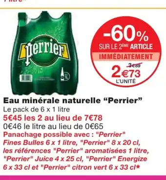 Eau minérale naturelle "perrier"