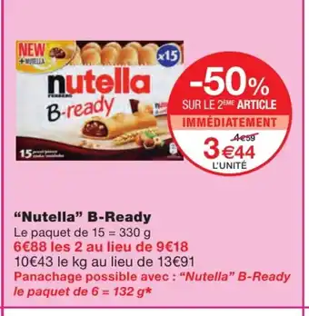 Monoprix "Nutella" b-ready offre