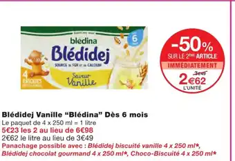 Blédidej vanille "blédina" dès 6 mois