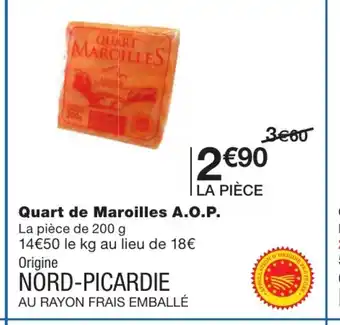 Quart de maroilles A.O.P.