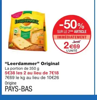Monoprix "leerdammer" original offre