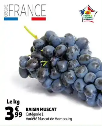 Auchan Raisin muscat offre