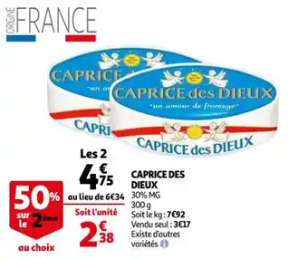 Auchan Caprice des dieux offre