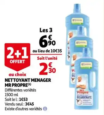 Auchan Nettoyant menager MR PROPRE offre