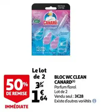 Auchan Bloc wc clean CANARD offre