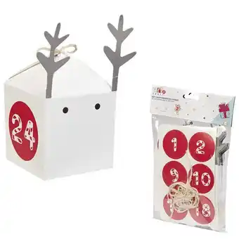 Gifi Kit calendrier de l'avent 24 jours diy tête de cerf offre