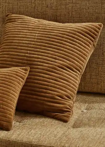 Housse de coussin velours 100Â % coton 50x50Â cm