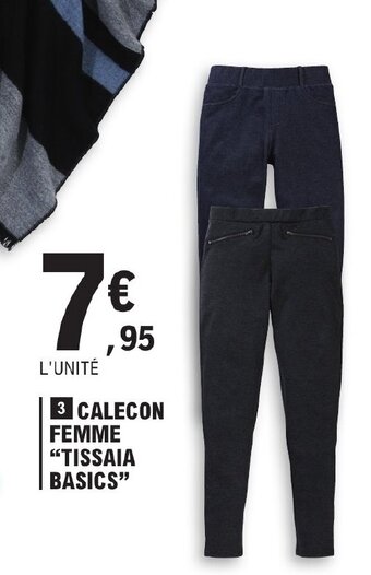 E.Leclerc Calecon Femme Tissaia Basics offre