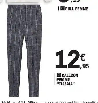 E.Leclerc Calecon Femme Tissaia offre