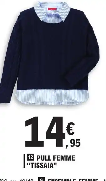 E.Leclerc Pull Femme Tissaia offre