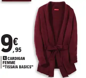 E.Leclerc Cardigan Femme Tissaia Basics offre