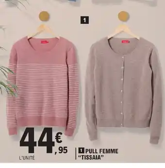 E.Leclerc Pull Femme Tissaia offre
