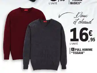 Pull homme leclerc sale