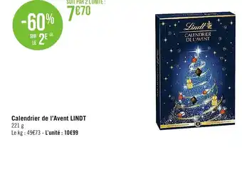 Calendrier de l'Avent Lindt