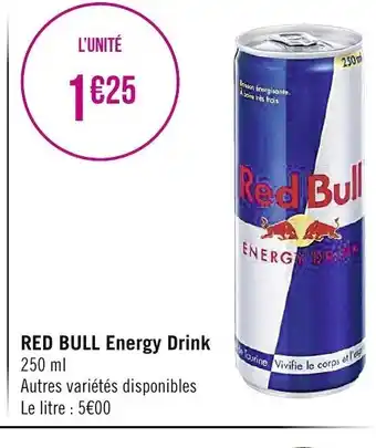 E.Leclerc Red Bull Energy Drink offre