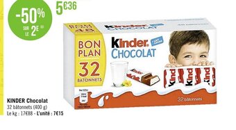 Casino Supermarchés Kinder Chocolat offre