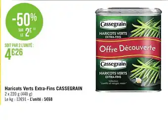 Haricots Verts Exra-Fins Cassegrain
