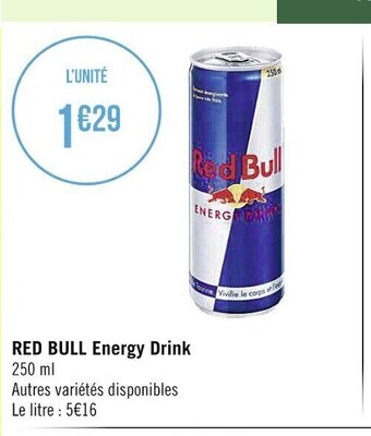 Casino Supermarchés Red Bull Energy Drink offre