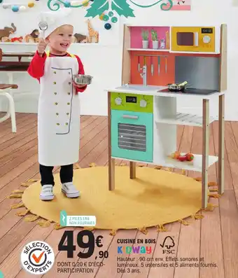 Jouet E.Leclerc Cuisine en Bois offre
