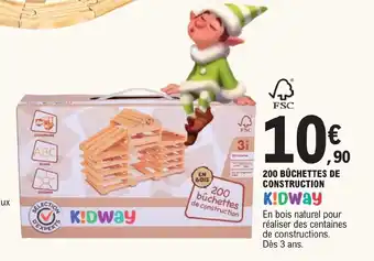 200 Bûchettes de Construction