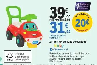Arthur Ma Voiture D'Aventure