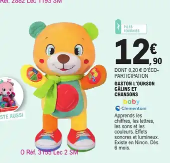 Gaston l'Ourson Câlins Et Chansons