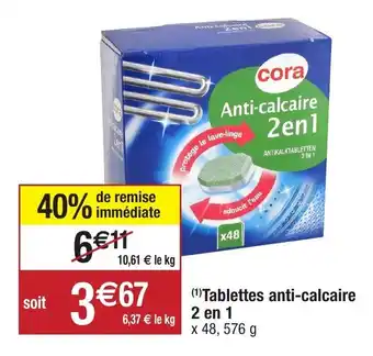 Migros Tablettes Anti-calcaire 2 en 1 offre