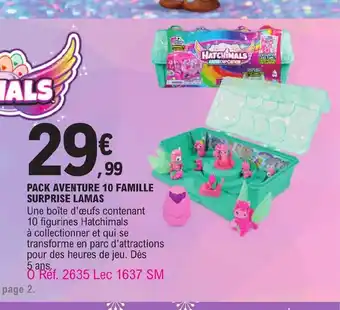 Pack Aventure 10 Famille Surprise Lamas