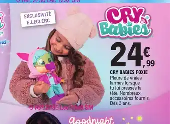 Cry Babies Foxie