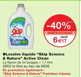 Monoprix Lessive Liquide Skip Science offre