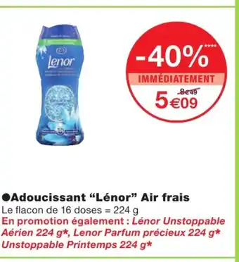 Monoprix Adoucissant Lénor Air Frais offre