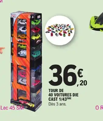 Tour de 40 Voitures Die Cast 1/43