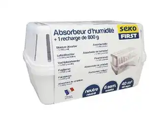 Absorbeur humidité avec bac 800g - sekofirst