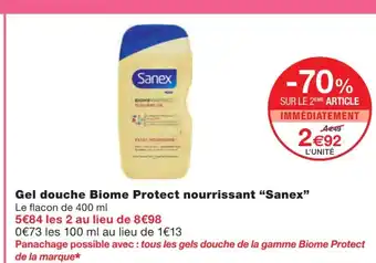 Monoprix Gel Douche Biome Protect Nourrissant Sanex offre