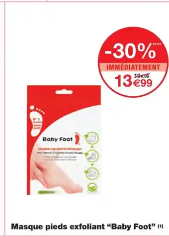 Monoprix Masque Pieds Exfoliant Baby Foot offre