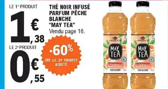 E.Leclerc Thé Noir Infusé Parfum Pêche Blanche offre