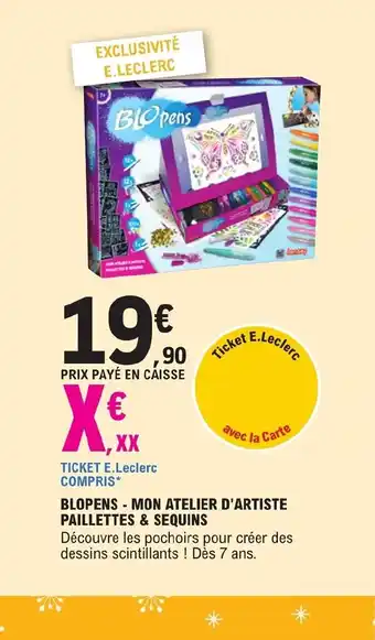 Blopens Mon Atelier d'Artiste Paillettes & Sequins