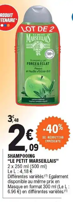 E.Leclerc Shampooing Le Petit Marseillais offre