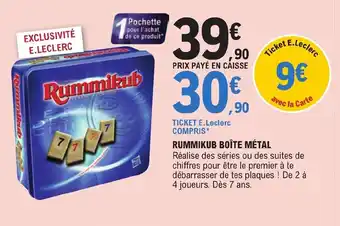 Rummikub Boite Métal