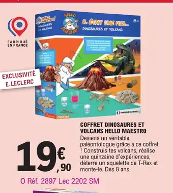 Coffret Dinosaures Et Volcans Hello Maestro