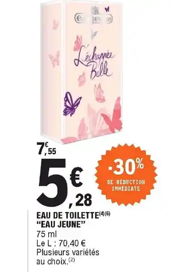 E.Leclerc Eau De Toilette Eau Jeune offre