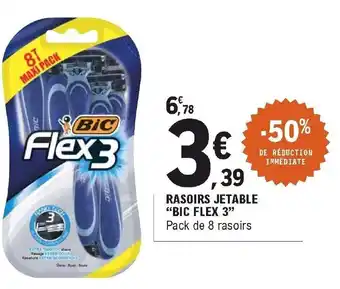 E.Leclerc Rasoirs Jetable Bic Flex 3 offre
