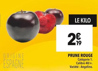 Supeco Prune rouge offre