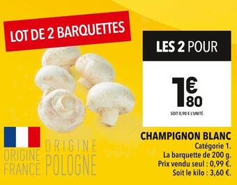 Supeco Champignon blanc offre