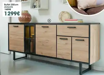 Buffet avalon avec éclairage led