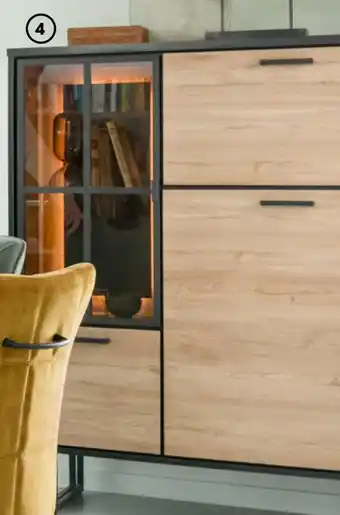 Highboard avalon avec éclairage led